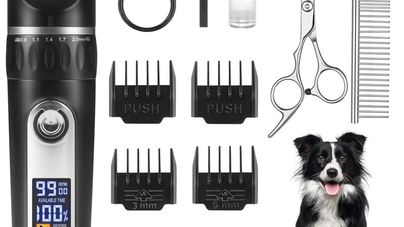 Upgrade Your Pet Grooming Routine with the Dog Grooming Kit with LED Display
