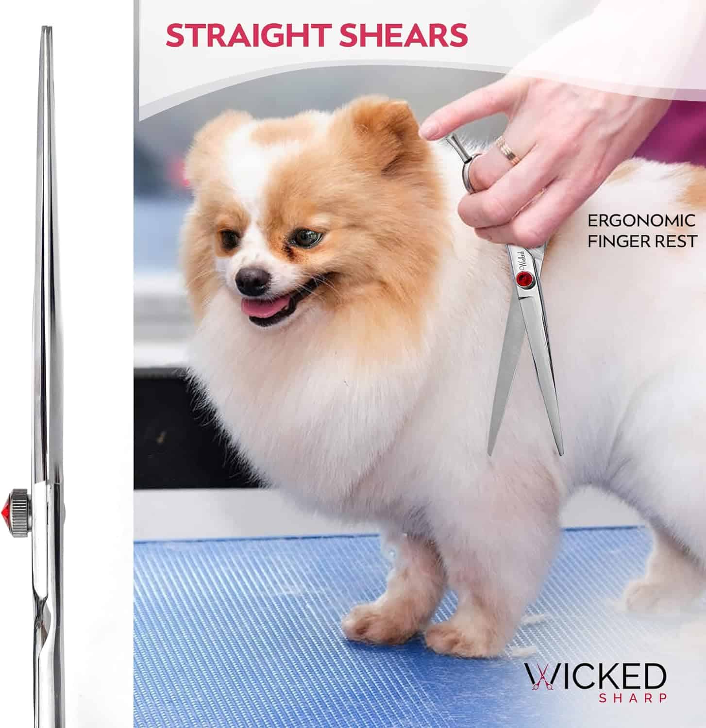 Wicked Sharp Professional Dog Scissors for Grooming - Achieve Perfect Cuts Every Time