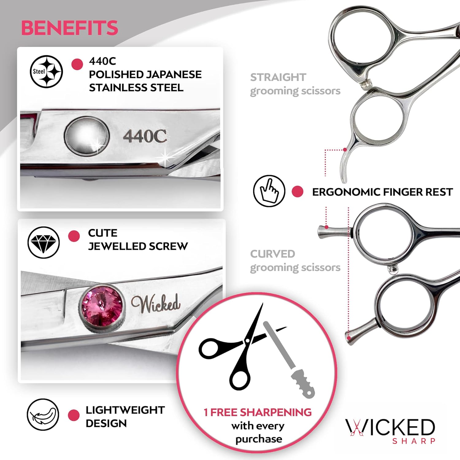 Wicked Sharp Professional Dog Scissors: A Remarkable Grooming Kit That Redefines Precision and Comfort