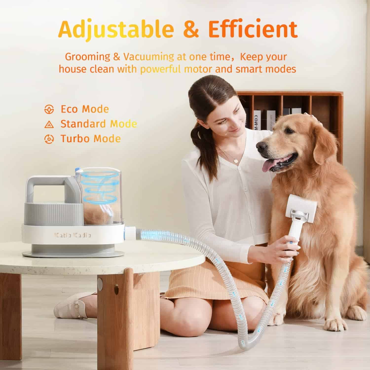 Katio Kadio Dog Groomer Pet Hair Remover Vacuum - The Ultimate Hair Removal Solution for Pet Owners